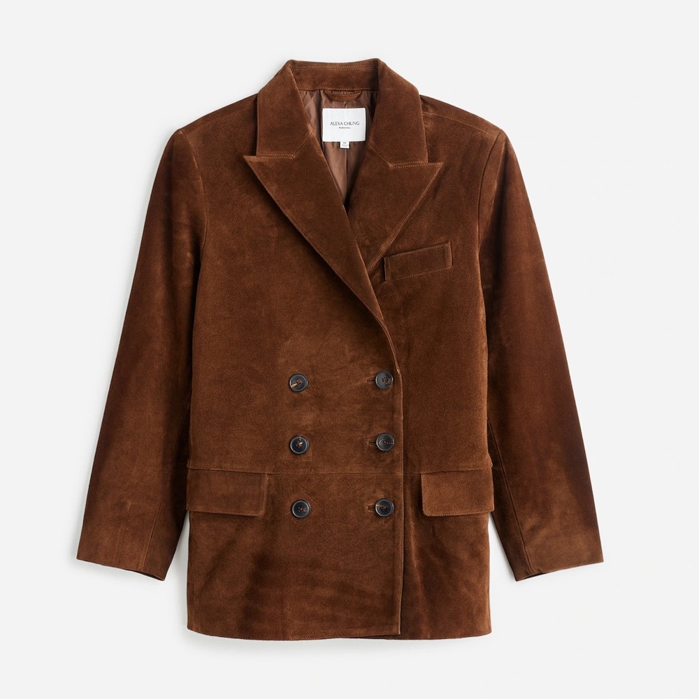 NWT Alexa Chung x Madewell Suede Double-Breasted Women's Jacket